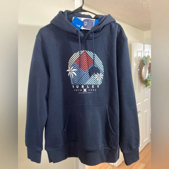 Hurley Men's Navy Hoodie NWTS - Picture 1 of 9